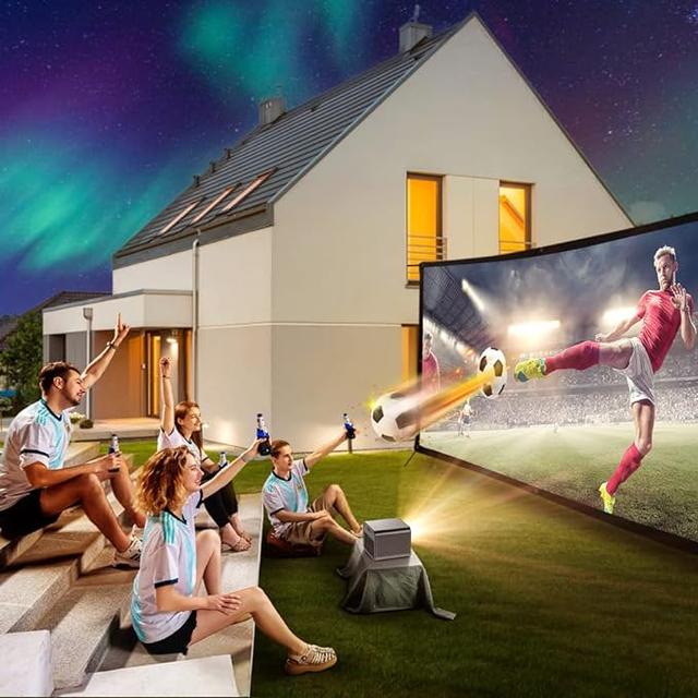 بروجكتر باينتك سنيمائي منزلي 1080 بكسل Byintek R80 Full HD DLP Projector with Auto Focus