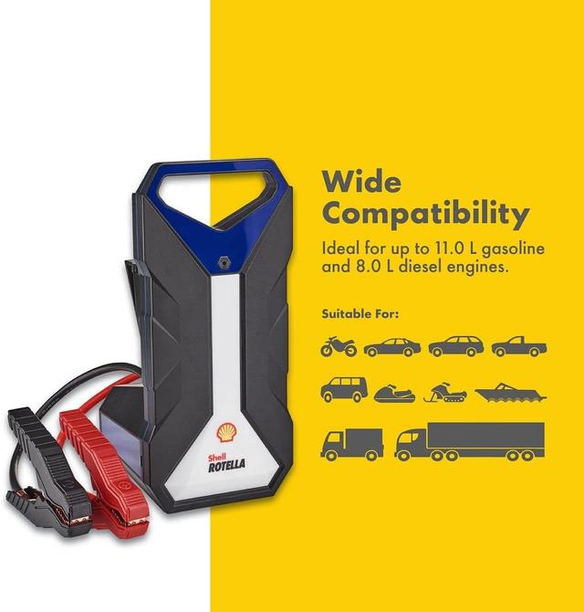 Shell SH924 Jump Starter with 24000mAh Portable Power Bank Charger - SW1hZ2U6MTUwMjE1OQ==