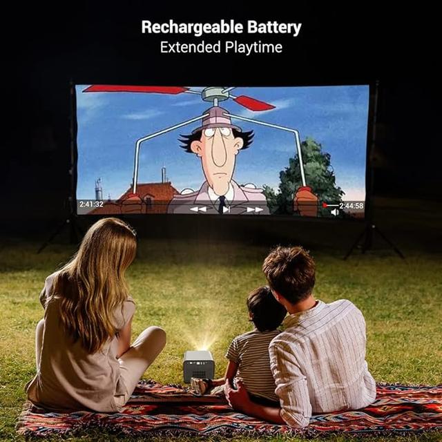 بروجكتر باينتك سنيمائي منزلي 1080 بكسل Byintek R80 Full HD DLP Projector with Auto Focus