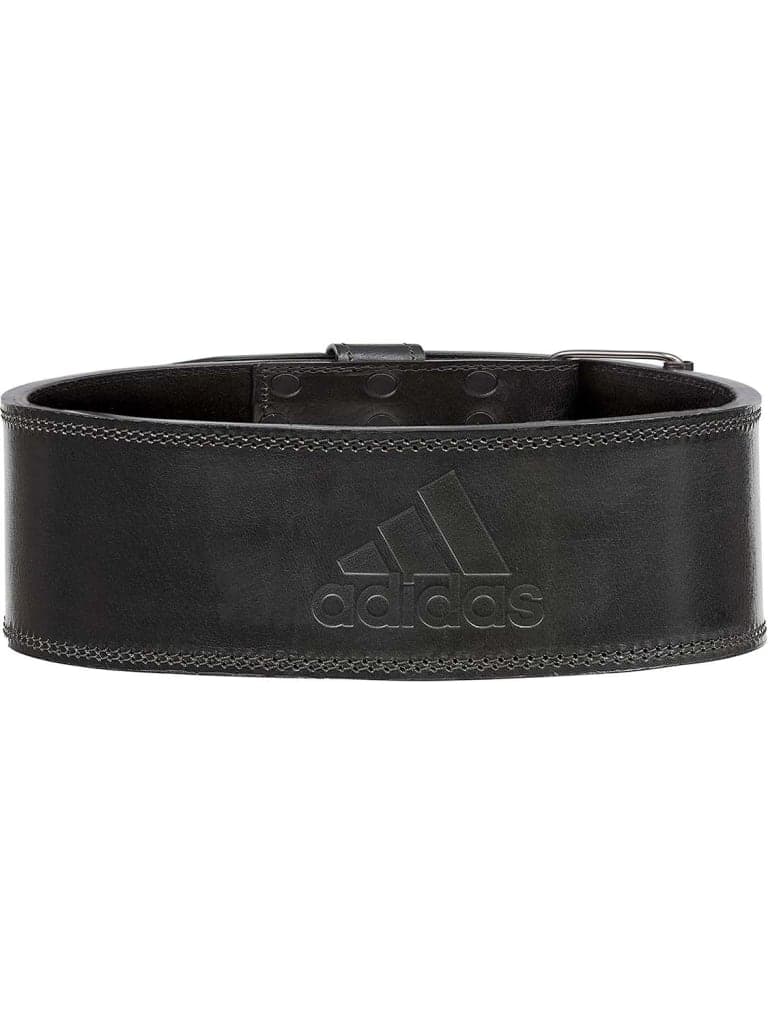 حزام رفع الاثقال قياس XS جلد أسود اديداس Adidas Leather Weightlifting Belt Size X-Small