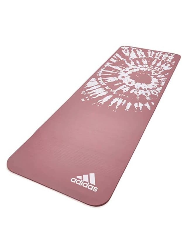 فرشة يوغا 10 ملم زهري غامق اديداس Adidas Tie-Dye Yoga Mat