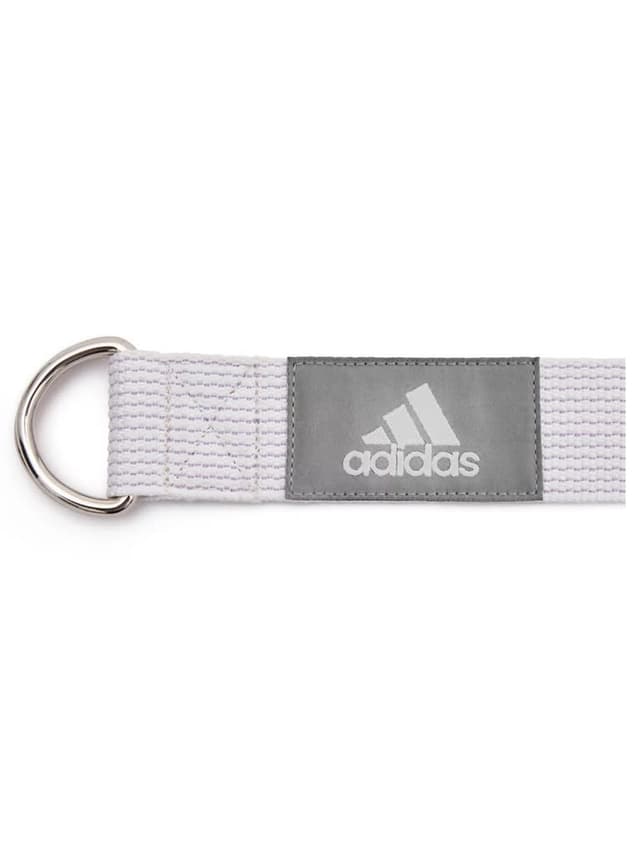 حزام يوغا 2.5 متر ابيض رمادي اديداس Adidas Yoga Strap