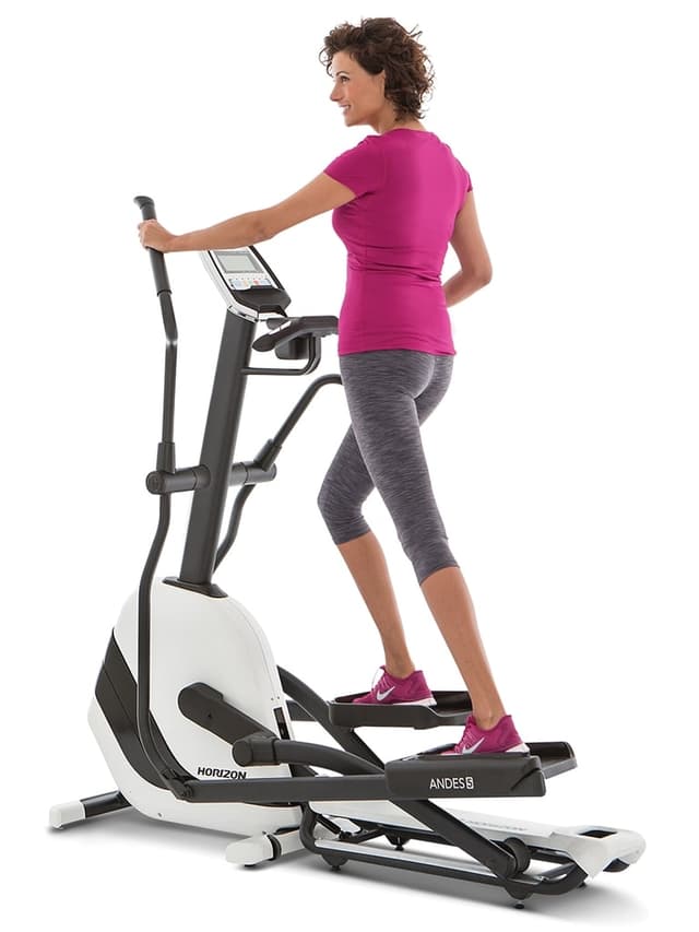 جهاو اوبتكال انديس 5 قابل للطي مع 16 مستوى مقاومة 16 برنامج فضي هوريزون فيتنس Horizon Fitness Elliptical Cross Trainer | ANDES 5 - 301020