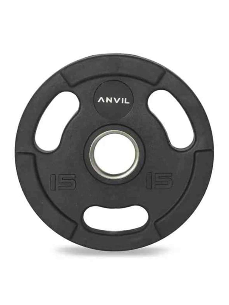 اوزان حديد مطاطية 15 كيلو غرام أنفيل Anvil Olympic Rubber Plate Weight 15 Kg