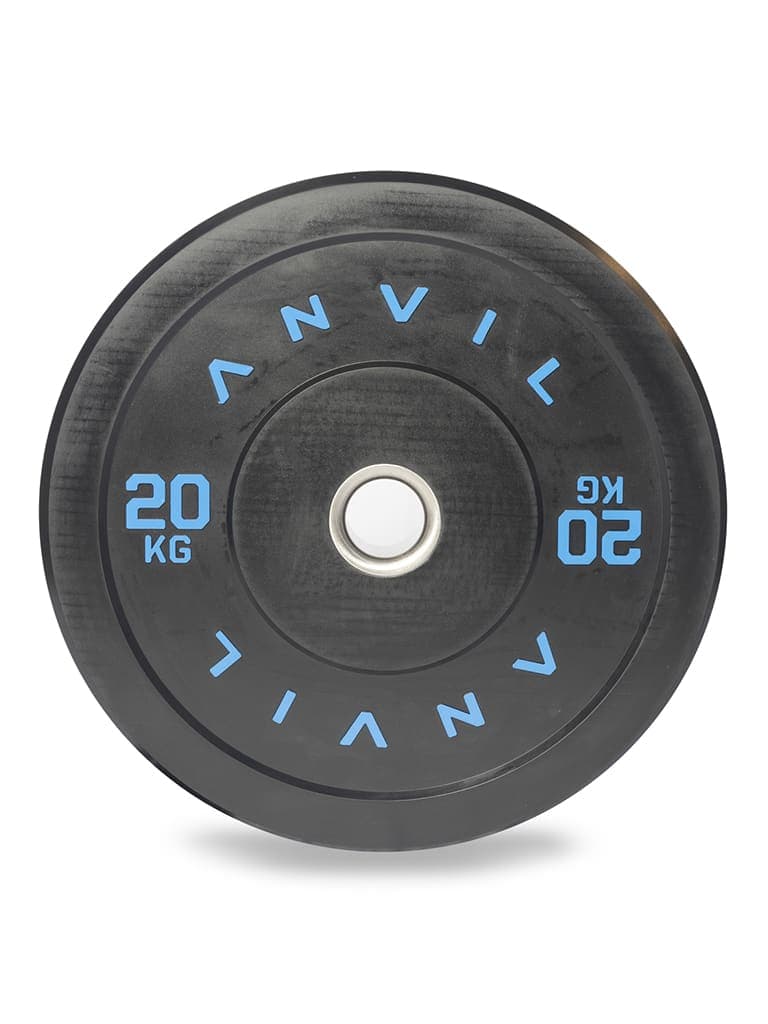 اوزان حديد مطاطية 20 كيلو غرام ممتصة للصدمات انفيل Anvil Rubber Bumper Plate Weight 20 Kg