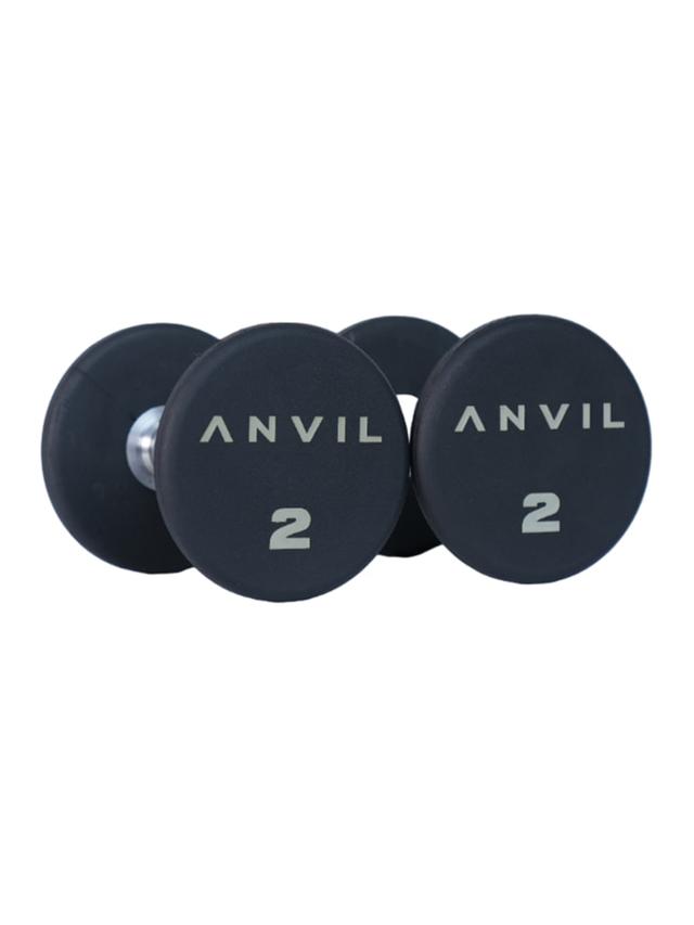 طقم دنابل بأوزان 2-20 كجم لون أسود من أنفيل Anvil Round Dumbbell Set