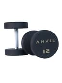 طقم دنابل بأوزان 2-20 كجم لون أسود من أنفيل Anvil Round Dumbbell Set