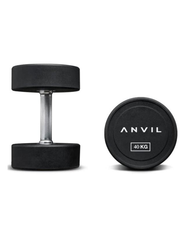 طقم دنابل 40 كجم عدد 2 لون أسود من انڤيل Anvil Rubber Dumbbells - SW1hZ2U6MTUzMzkyNg==