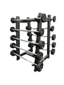 مجموعة بار حديد مستقيم ومتعرج مع رف انفيل Anvil Fixed Straight & Curl Barbell Set