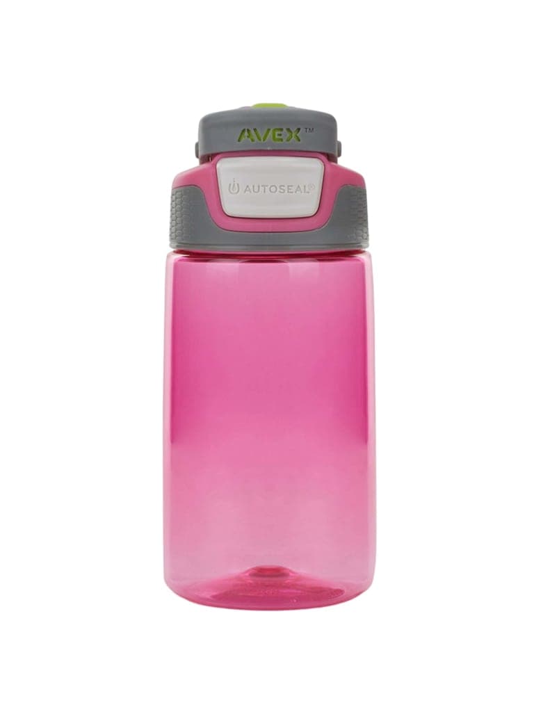 زمزمية ماء للاطفال 475 مل بلاستيك وردي مع مقبض افيكس Avex Freeride Autoseal Kids Water Bottle