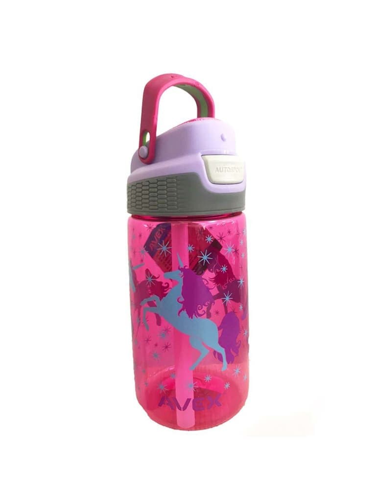 زمزمية ماء للاطفال 475 مل بلاستيك وحيد القرن مع مقبض افيكس Avex Freeride Autoseal Kids Water Bottle