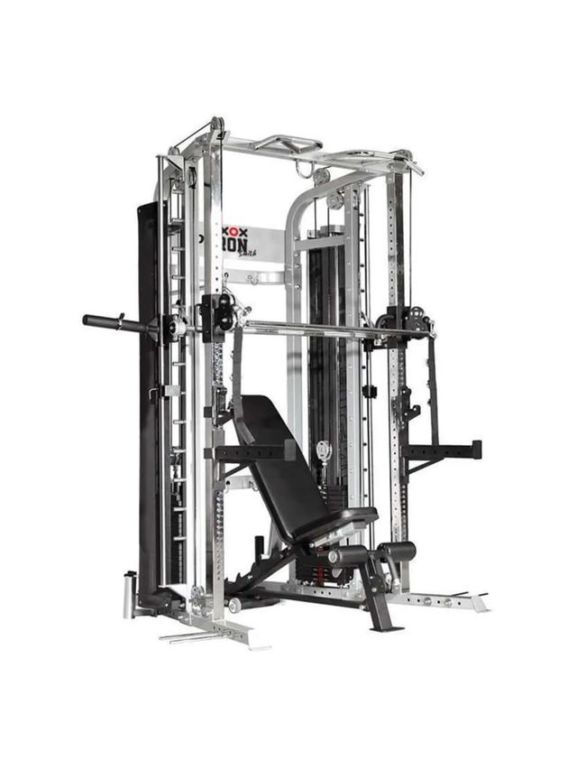 Axox Fitness Functional Trainer, Power Rack, Smith Machine with Weight Bench - SW1hZ2U6MTUwODQ2OA==