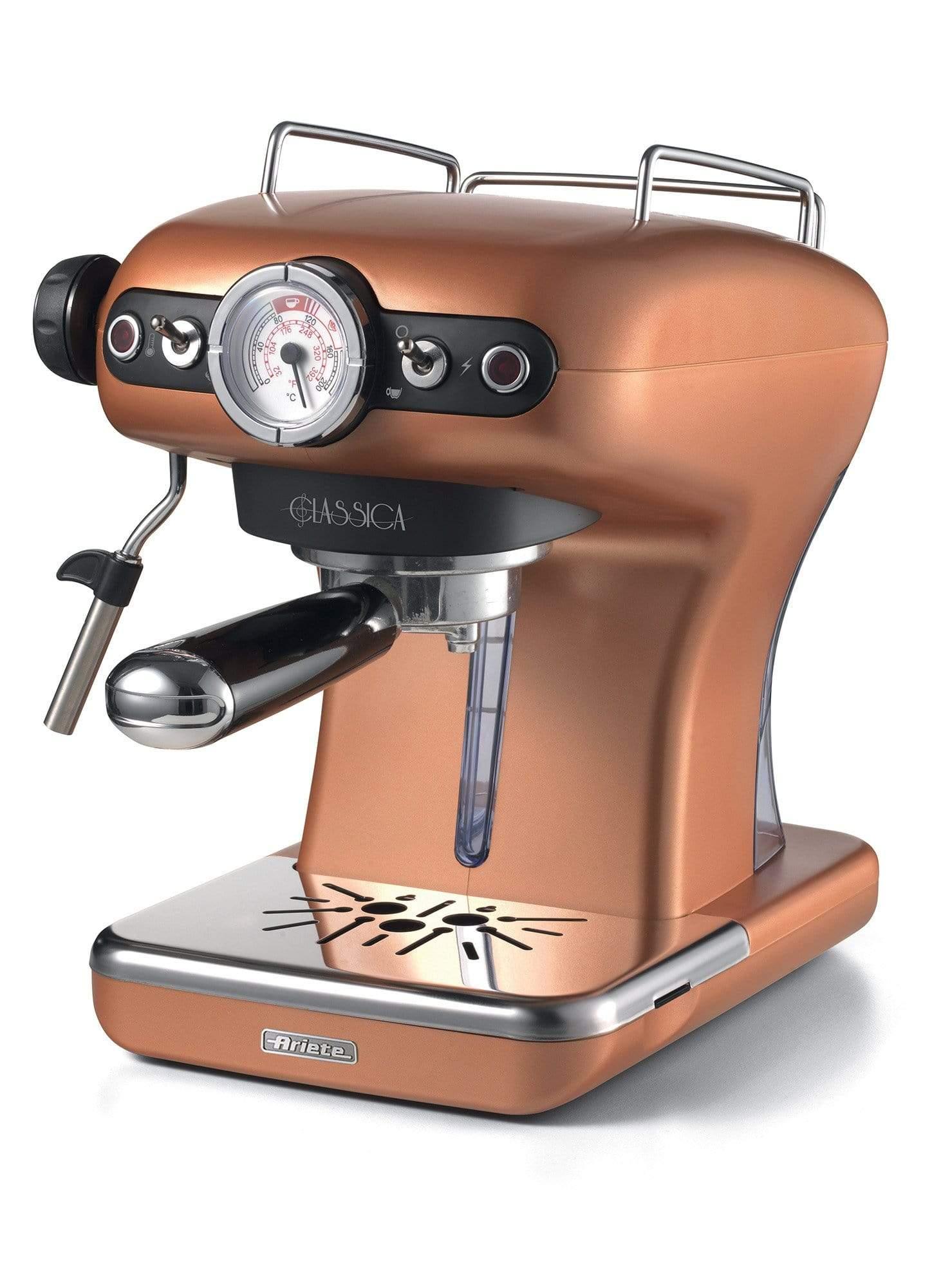 ماكينة اسبريسو 850 واط نحاسي اريتي Ariete Classica Pump Espresso Machine