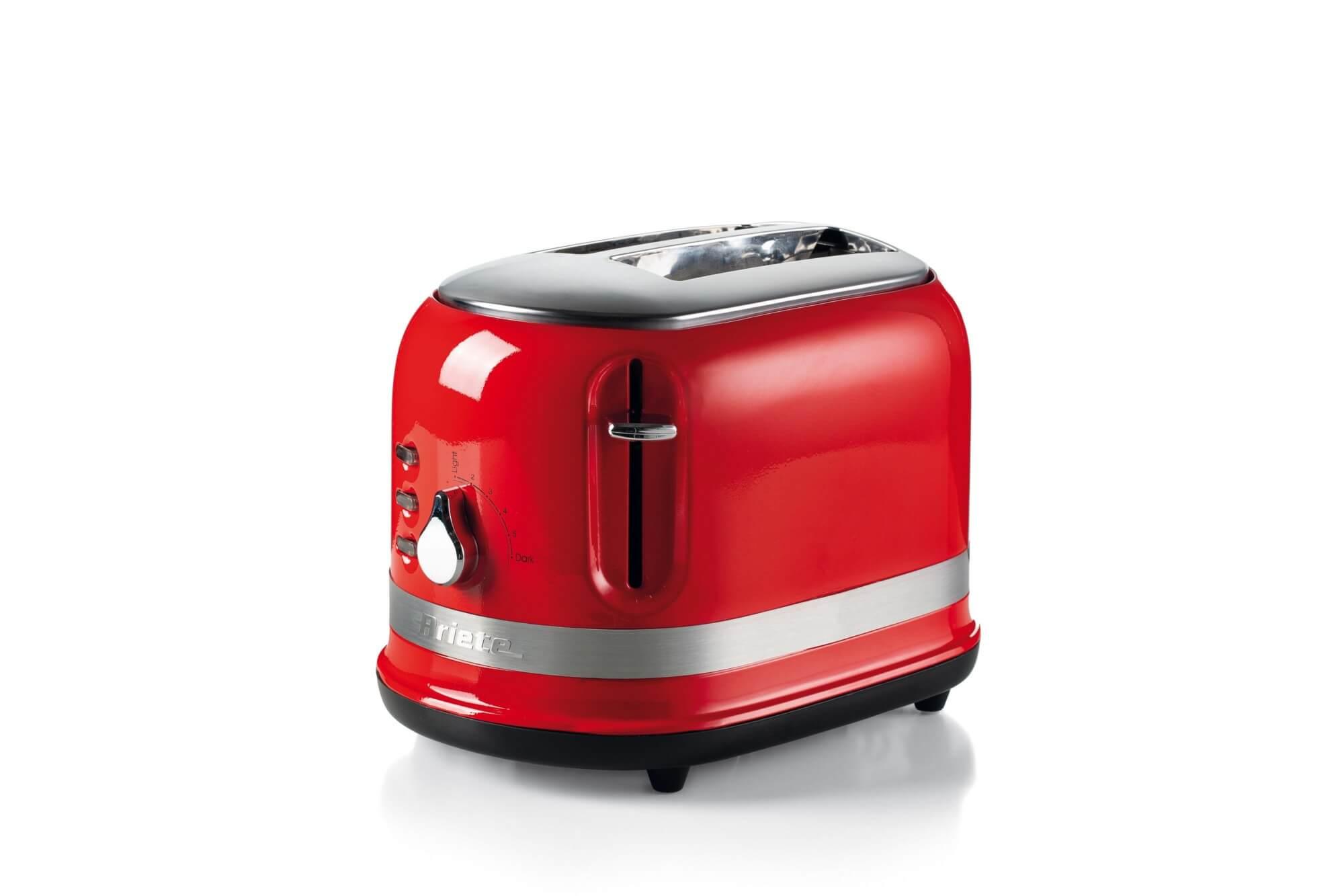 حماصة توست شريحتين 815 وات احمر اريتي Ariete Moderna 2-Slice Toaster Red