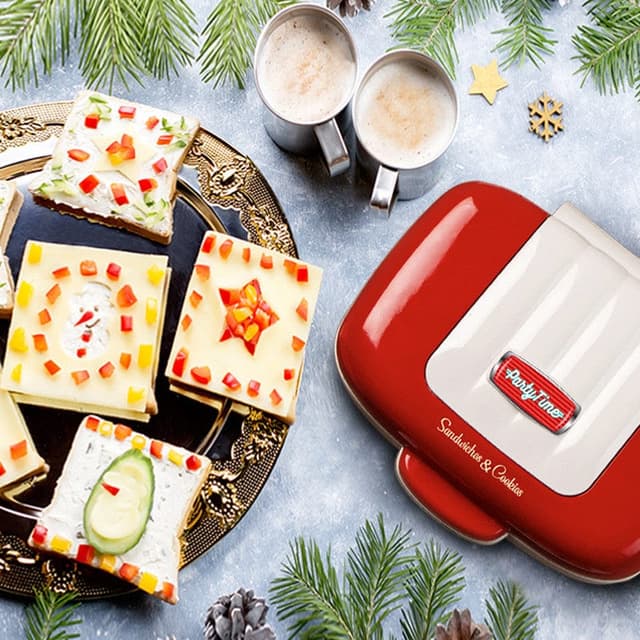 صانعة السندوتشات احمر اريتي Ariete Sandwich Maker 3 In 1