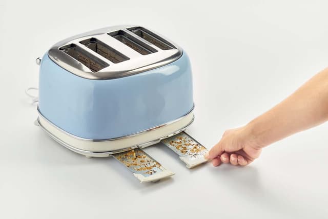 حماصة توست اربع شرائح 1600 واط ازرق فاتح اريتي Ariete Vintage 4-Slice Toaster