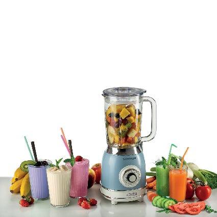 Ariete Vintage Blender Glass+2Mill Cream/Blue 583/25 - SW1hZ2U6MTU1NzYxMw==