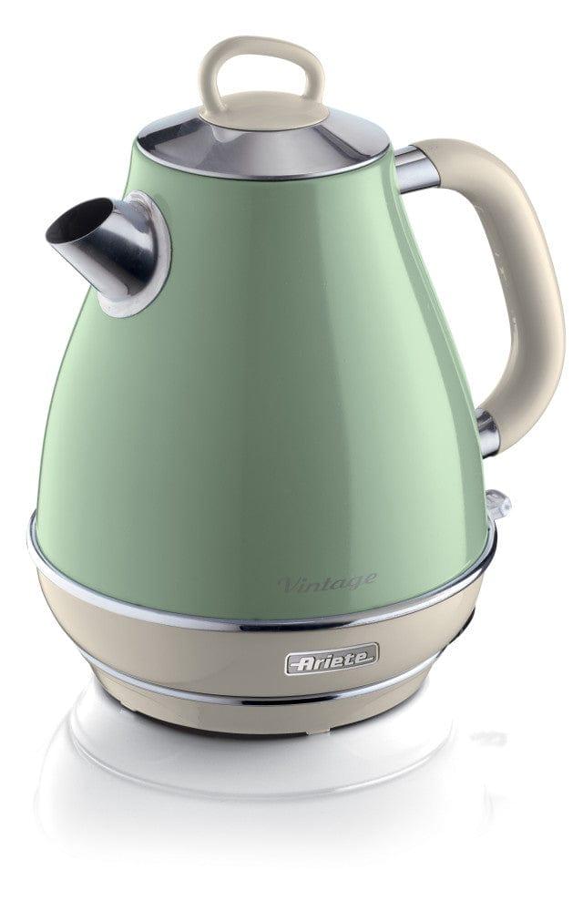 Ariete Vintage Kettle 1.7L Cream/Green, 2869-Gr