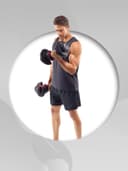 مجموعة الدمبل الذكي 50 كيلو مع كرسي بنش رياضي بوفليكس Bowflex SelectTech Dumbbells + Heavy Duty FID Bench