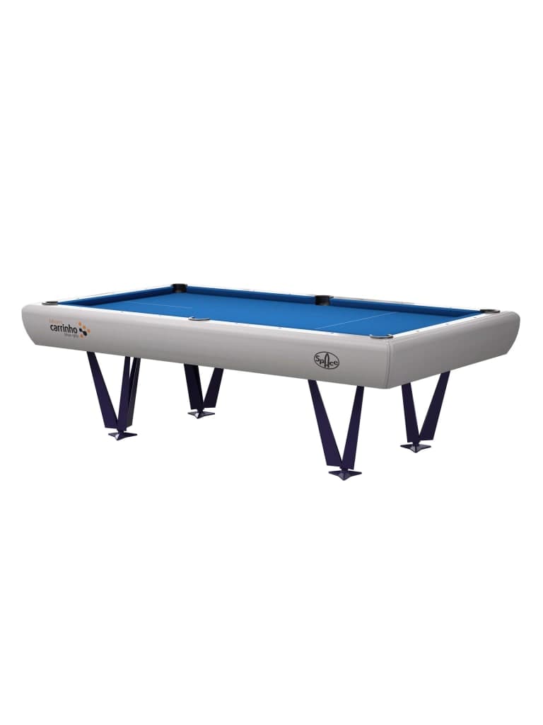 طاولة بلياردو بحجم ثمانية اقدام رمادي بيلهيرس كارينهو Bilhares Carrinho Space II Modern Pool Table