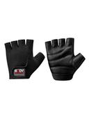 قفازات تمارين حديد جلد نصف اصبع سمول بودي سكلبتشر Body Sculpture Weightlifting Gloves Size BlackColor S