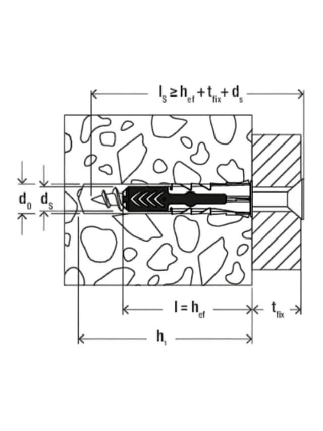 مجموعة براغي توسيع مع دبابيس تثبيت مقاس 10×80مم 12 قطعة من بنشك BenchK 10 x 80 Expansion Plugs Screws | 12 pcs