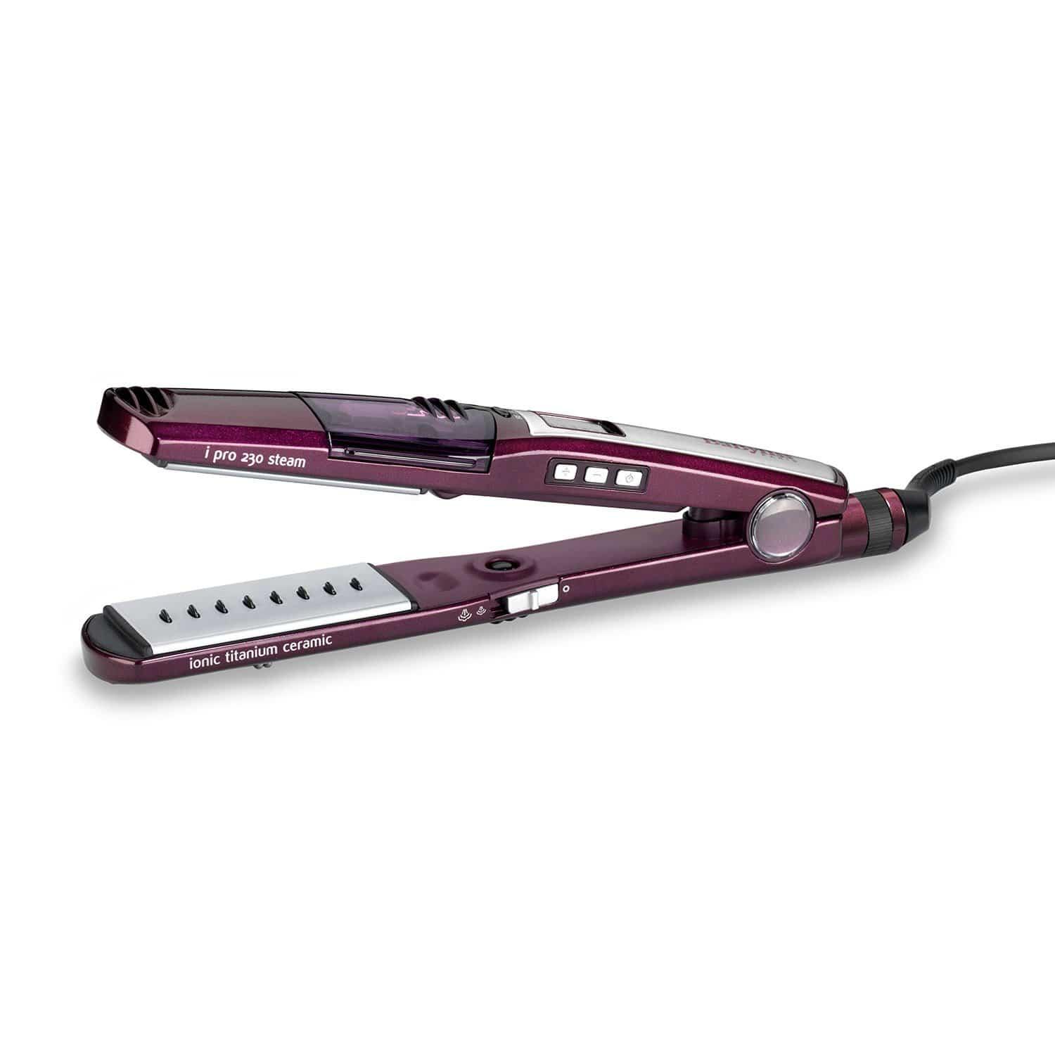 Babyliss I-Pro 230 Steam Straightener Detangle & Retractable Comb - ST395SDE