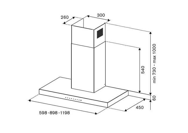 شفاط مطبخ من الفولاذ المقاوم للصدأ مقاس 120 سم برتازوني Bertazzoni Professional Series  wallmount hood - SW1hZ2U6MTU4MTM4OQ==