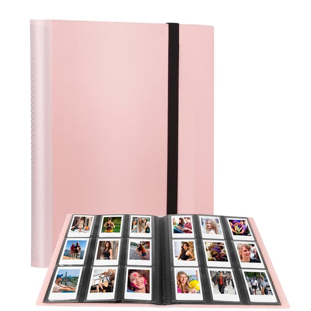 O Ozone 432 Pockets Photo Album for Fujifilm Instax Mini Camera, Polaroid Snap PIC-300 Z2300 Instant Camera, 2x3 Photo Album for Fujifilm Instax Mini 11 9 Evo 90 70 40 8 7 LiPlay Instant Camera (Pink)