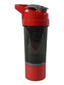 Cyclone Cup Protein Shaker Bottle with Compartment Color Smoked-RedVolume 650 ml