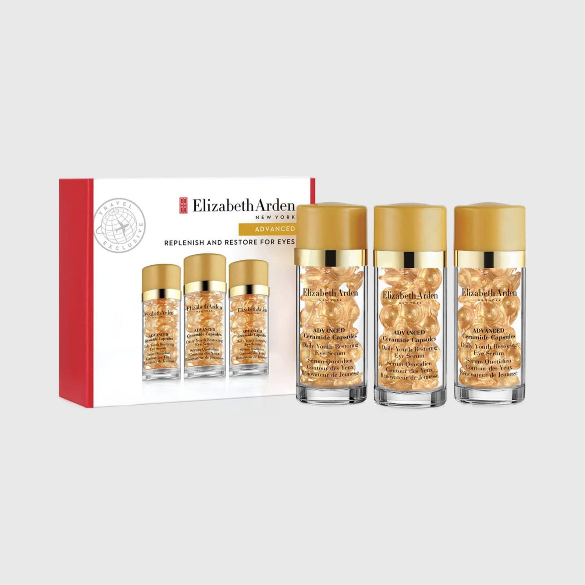 كبسولات اليزابيث اردن سيراميد للعيون 3 * 30 كبسولة Elizabeth Arden CERAMIDE ADVANCED REPLENISH & RESTORE FOR EYES