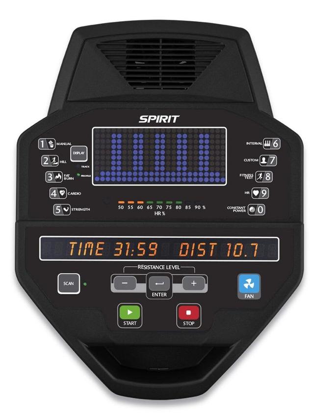 دراجة ثابتة مع دولاب موازنة بوزن 13.5 كغ سبيرت فتنس Spirit Fitness Commercial Recumbent Bike CR800 - SW1hZ2U6MTUwNTUwMw==