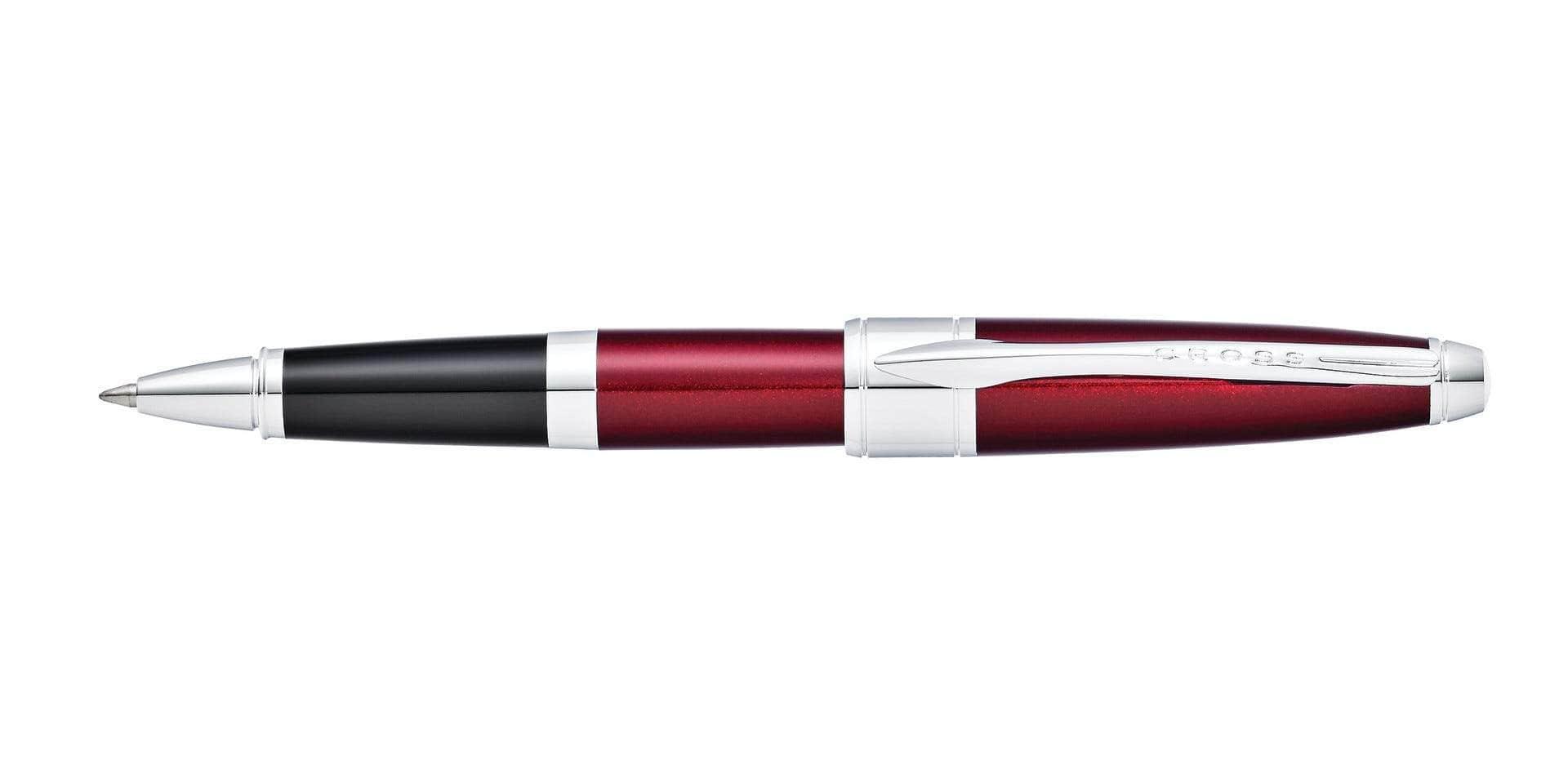 قلم كروس أبوجي احمر لامع حبر جل Cross Apogee Translucent Red Translucent Lacquer Rollerball Pen - AT0125-21