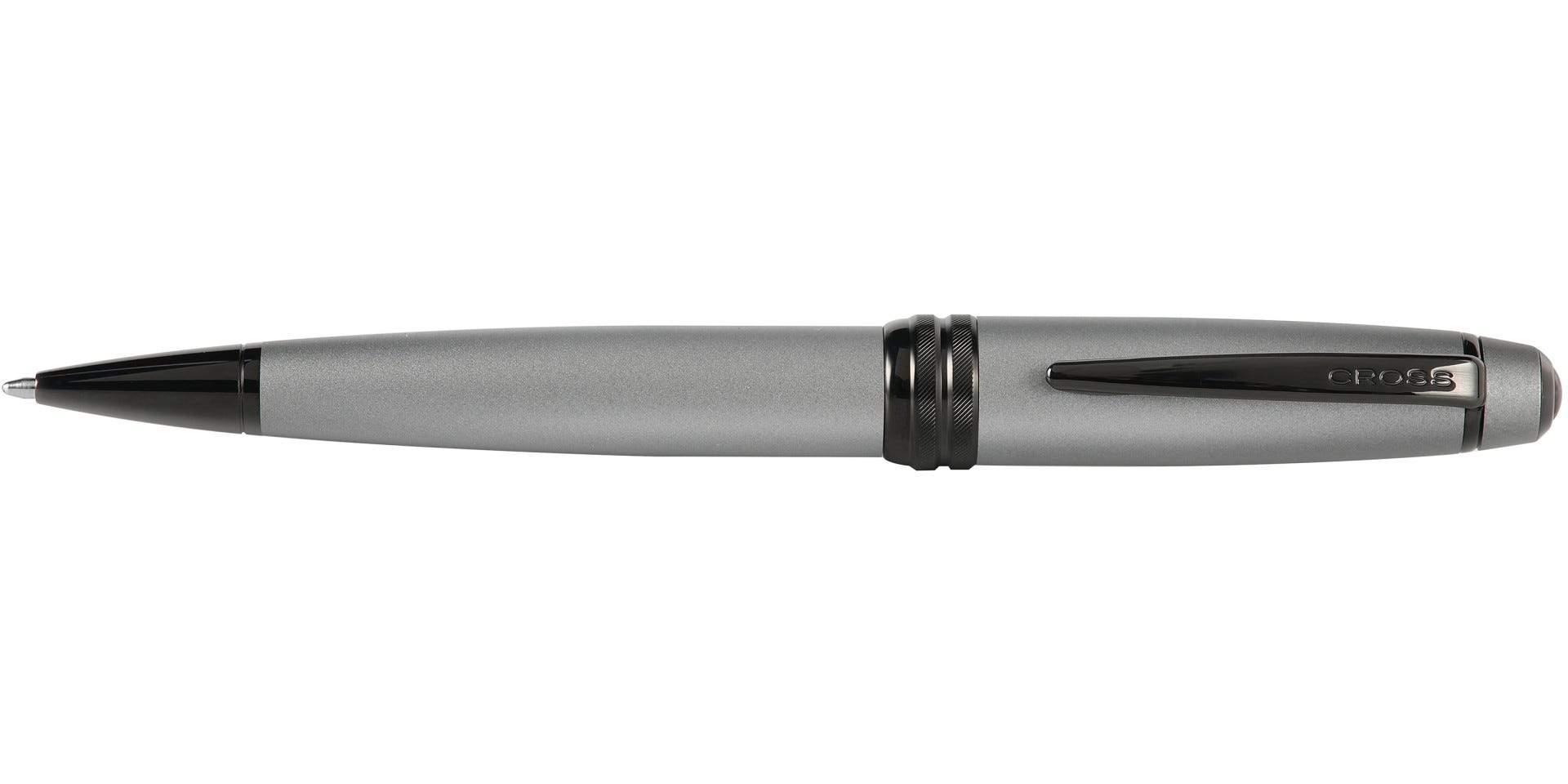 قلم كروس بيلي مات رأس كروي لون رمادي حبر جاف Cross Bailey Matte Gray Lacquer Ballpoint Pen