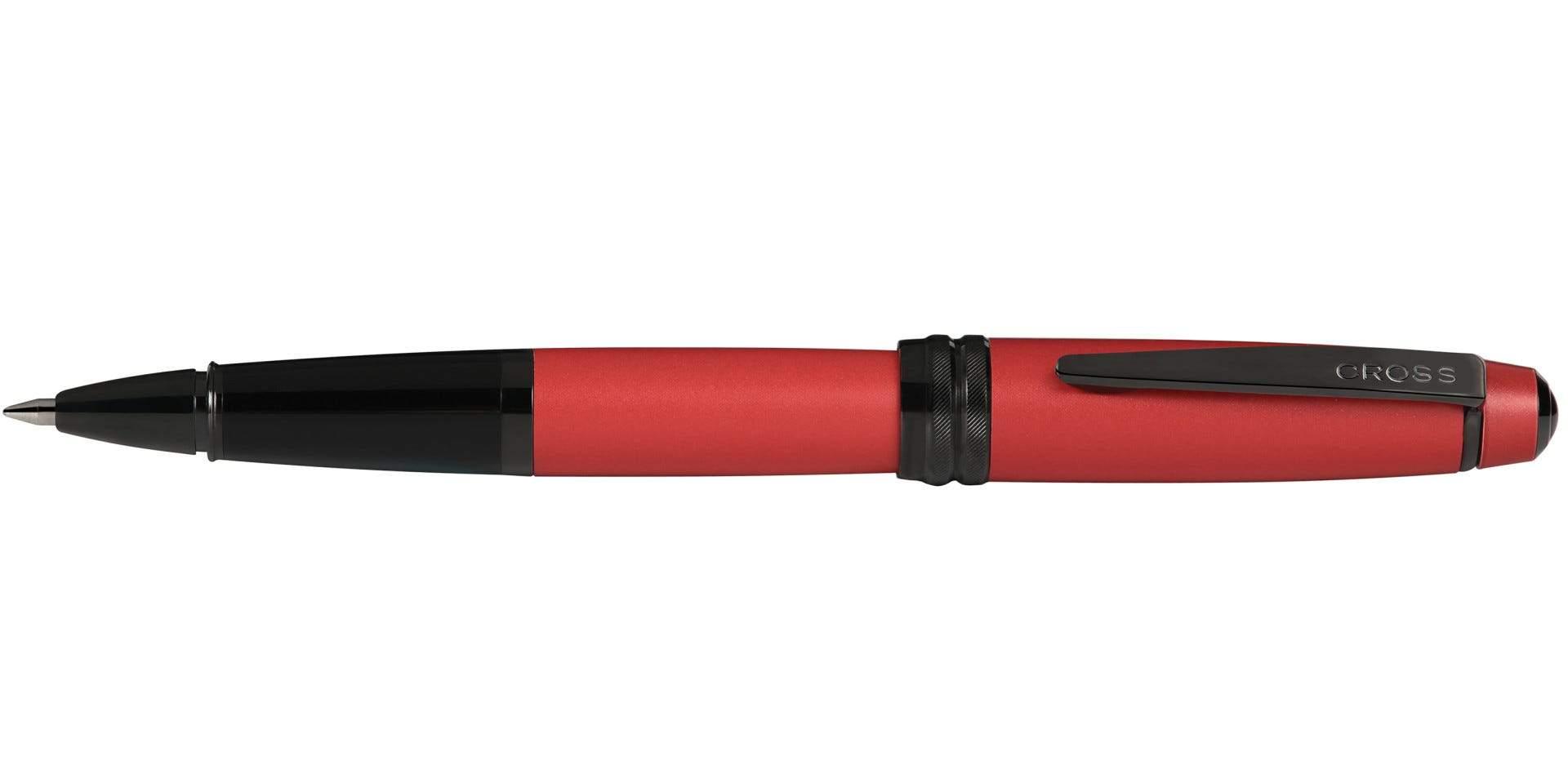 قلم كروس بيلي مات لون أحمر رأس كرة دوارة حبر جل Cross Bailey Matte Red Lacquer Rollerball Pen