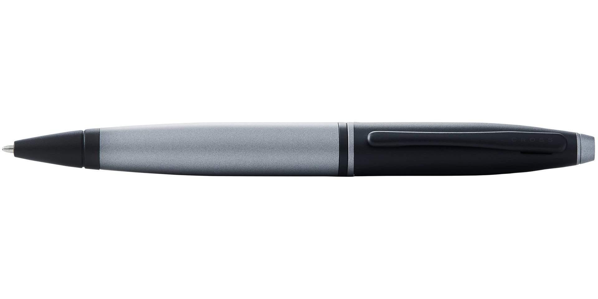 قلم كروس كالي جسم رمادي وغطاء اسود حبر جاف Cross Calais Grey Barrel Black Cap Ball Pen