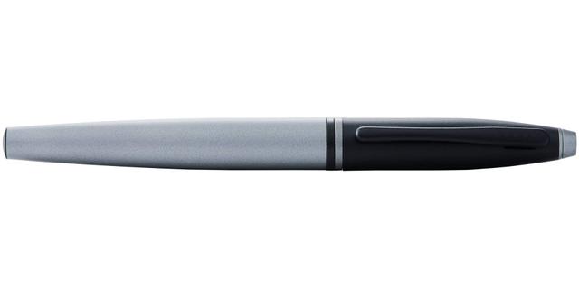 قلم كروس كالي رمادي وغطاء اسود حبر جل Cross Calais Grey Barrel Black Cap Roller Ball Pen - SW1hZ2U6MTU3NTA2NA==