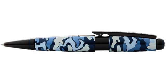 Cross Edge Blue Camo Print on Edge Rollingball Pen - AT0555-15 - SW1hZ2U6MTU3NTAyNw==