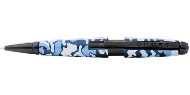 Cross Edge Blue Camo Print on Edge Rollingball Pen - AT0555-15 - SW1hZ2U6MTU3NTAyNQ==