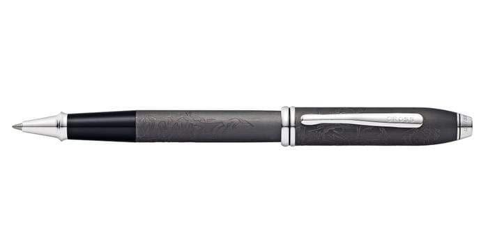 قلم كروس تاونسيند مستوحى ستار وورز هانسولو حبر جل بلون رمادي Cross Townsend Star Wars Limited Edition Hansolo Rollerball Pen In A Gift Box