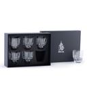 كاسات عصير قصيرة كرستال 300ملي لتر 6 قطع ديملاج  DIMLAJ ASALA GOLD BLUE CRYSTAL SHORT TUMBLER 6PC SET - SW1hZ2U6MTU3NDI5Nw==