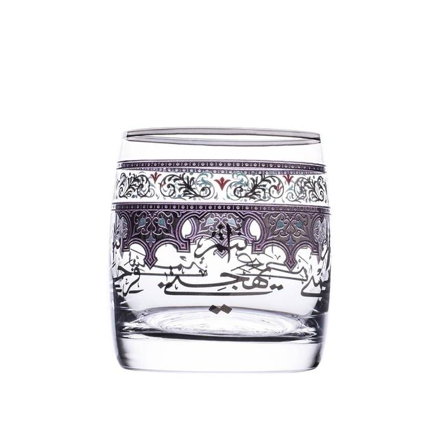 كاسات عصير فخمه 290 ملي لتر 6 قطع بلاتيني ديملاج DIMLAJ SUROOR CRYSTAL TUMBLER PLAT/6 - SW1hZ2U6MTU3MzA5MA==