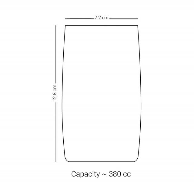 كاسات عصير فخمة 380 ملي لتر 6 قطع ذهبي ديملاج DIMLAJ SUROOR CRYSTAL TUMBLER PLAT/6 - SW1hZ2U6MTU3MzEwMQ==