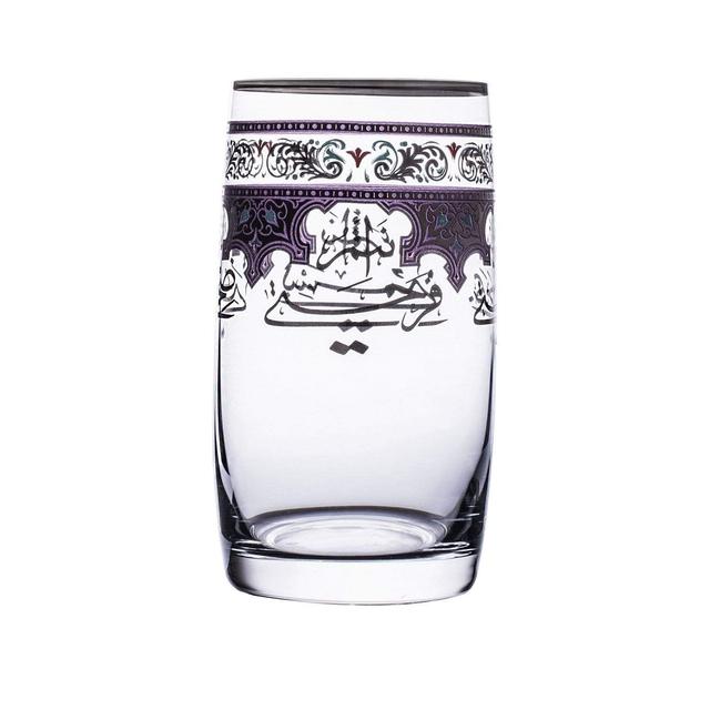 كاسات عصير فخمة 380 ملي لتر 6 قطع بلاتيني ديملاج DIMLAJ SUROOR CRYSTAL TUMBLER PLAT/6 - SW1hZ2U6MTU3MzEwNA==