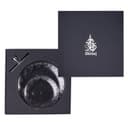 صحن تقديم طبقات زجاج دورين شفاف وبلاتيني دملاج DIMLAJ SUROOR GLASS 2 TIER PLATE PLATINUM