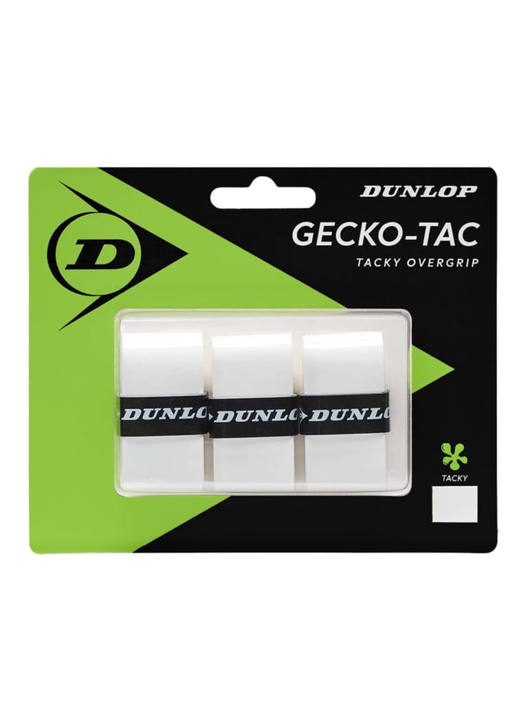 Dunlop Gecko-Tac Overgrips 3 Pack | White