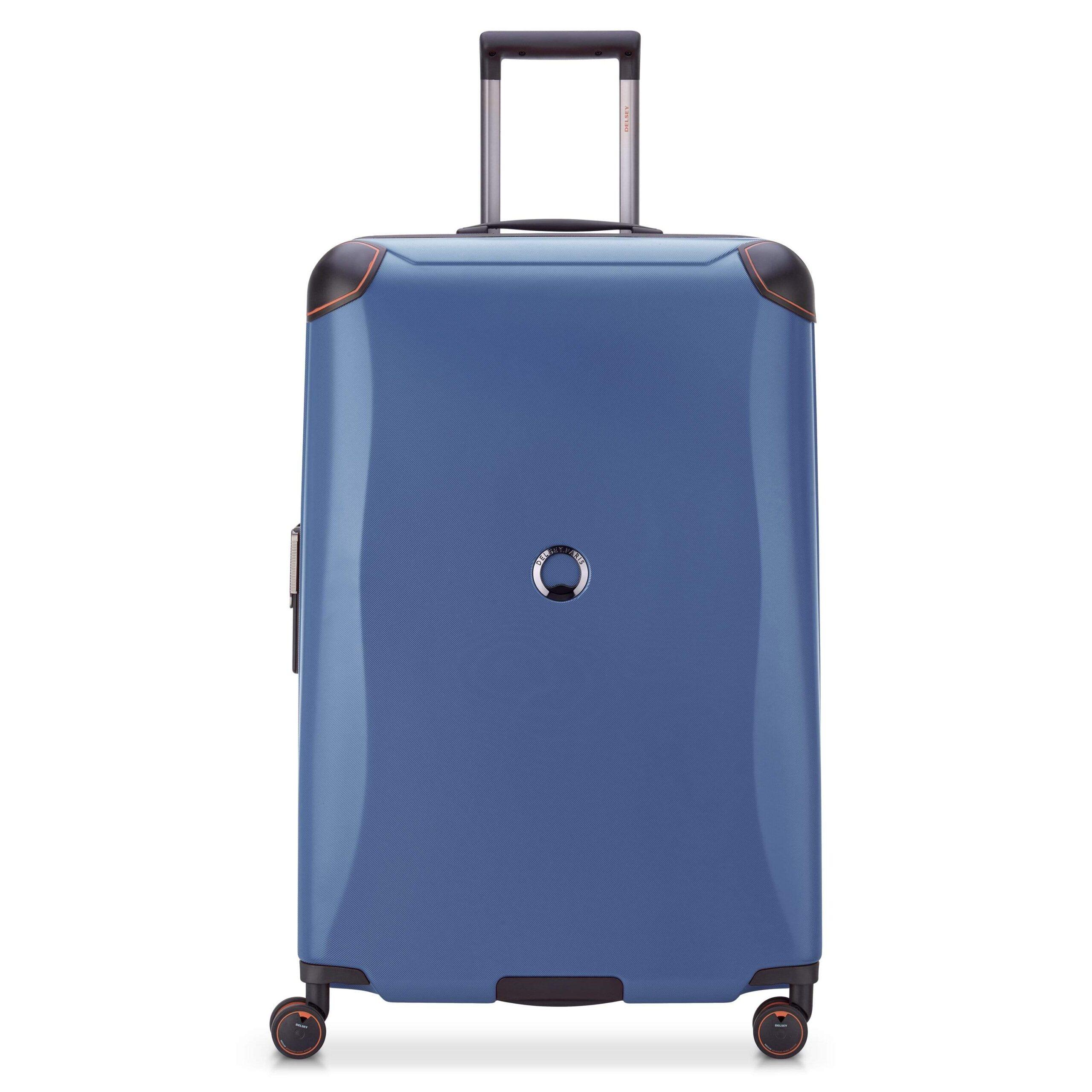 Delsey Cactus 78cm Hardcase 4 Double Wheel Check-In Luggage Trolley Blue - 00218082102