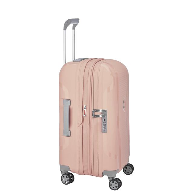 شنطة سفر كلافيل قابلة للتمدد بلاستيك صلب 55 سم 43 لتر لون بيوني من ديلسي Delsey Clavel 55cm Hardcase - SW1hZ2U6MTU1NzM2OQ==