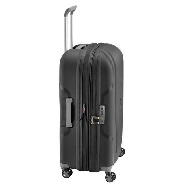 شنطة سفر كلافيل بلاستيك صلب قابلة للتمدد 71 سم 84 لتر لون أسود من ديلسي Delsey Clavel 71 cm Expandable Trolley Black - SW1hZ2U6MTU1NzI4Nw==