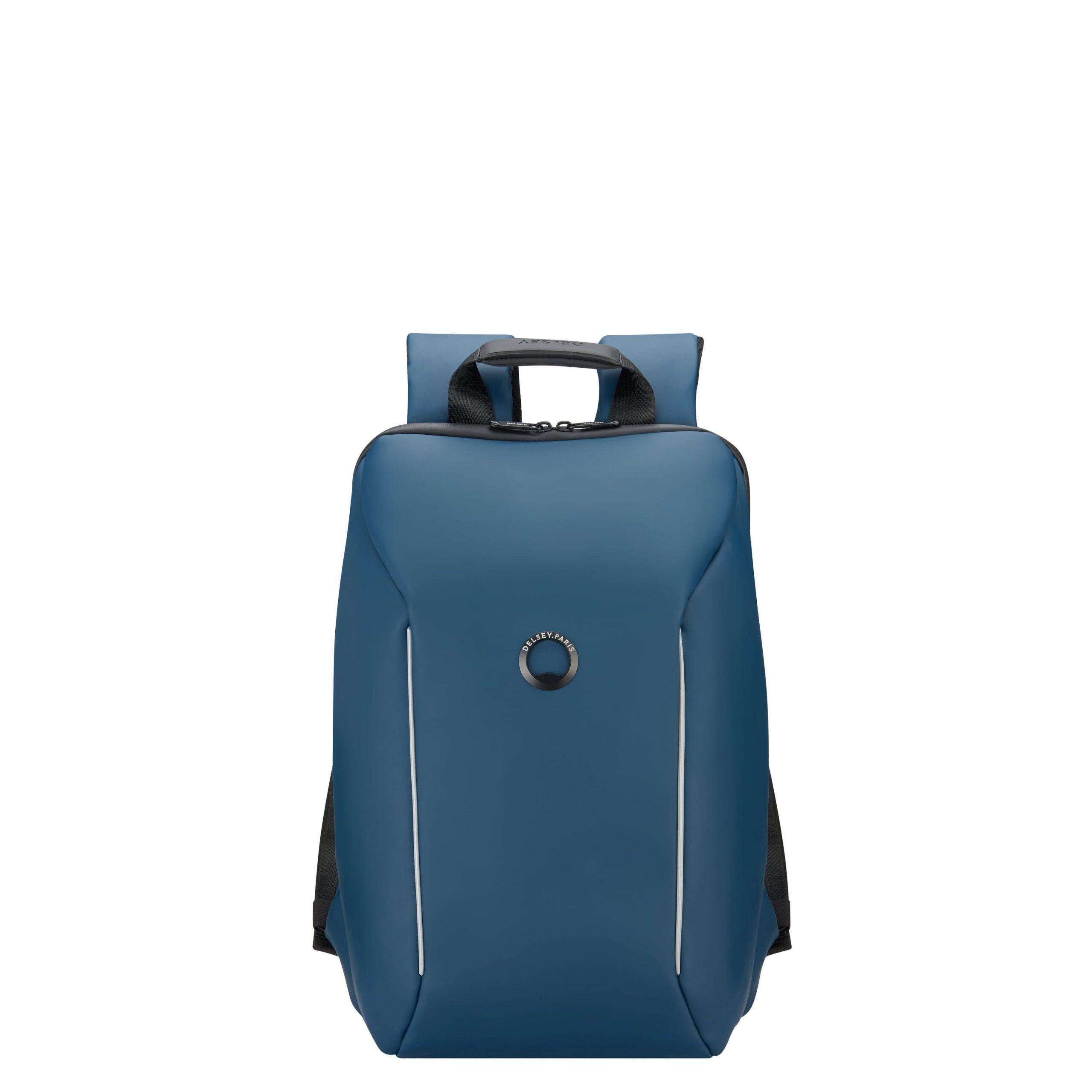 شنط ظهر سيكيورين للابتوب 16 بوصة بوليستر لون أزرق من ديلسي Delsey Securain Laptop Protection